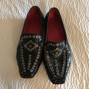 Robert Zur Black Slip on Loafers GUC- needs some cleaning.